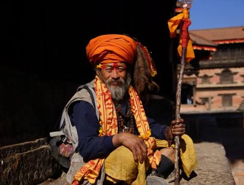 Sadhu's of Nepal 库存照片