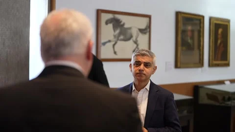 Sadiq Khan: Urgent action needed on toxic air Stock Footage 170494728