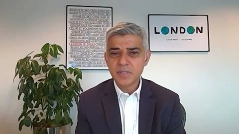 Sadiq Khan urges government to tackle inequalities leading to more Covid-19 Stock Footage 148564497