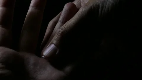 Sadness divorce ring removing from finger. Breakup stop relationship wife Video stock 135328371