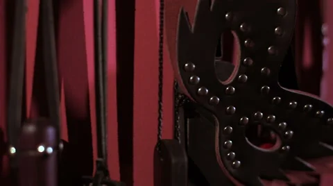 Sadomasochism room: objects of practice. Sex toys. Stock Footage 62600695