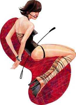 A sadomasochistic game Stock Illustration