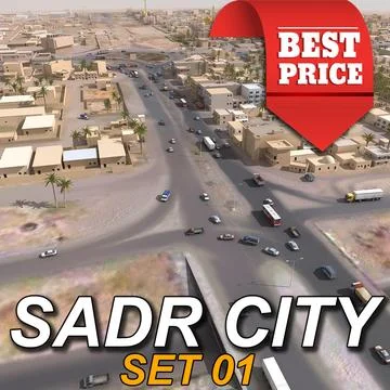 Sadr City ( Baghdad ) Skyline 3D Model