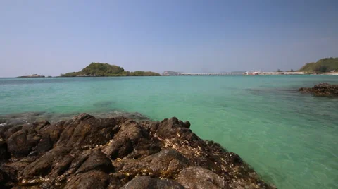 Sae with blue sky in Thailand Video stock 34403571