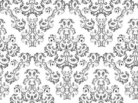 Saemless damask Stock Illustration