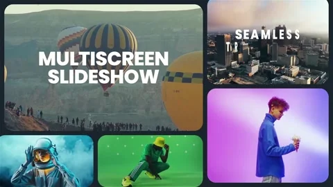 Saemless Multiscreen Slideshow Stock After Effects
