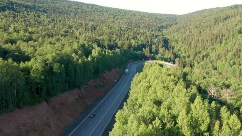 SAerial shot of the road. Stock Footage 112325093