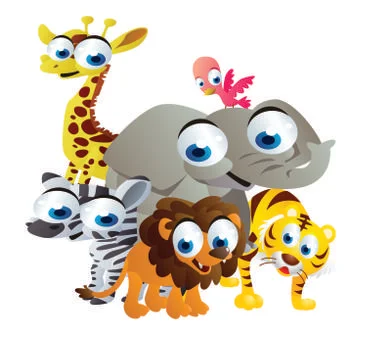 Safari animals Stock Illustration