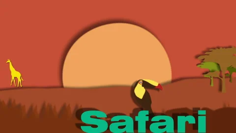 Safari animation Stock Footage 101675568