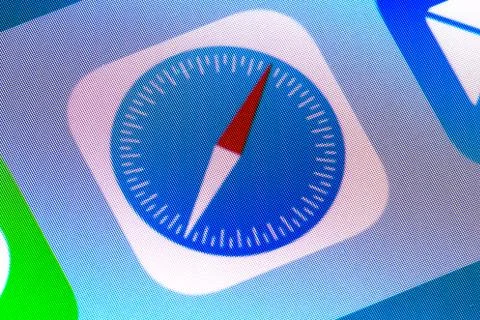 Safari application icon Foto stock