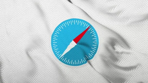 Safari Computer app animated logo. Safari Computer app logo Stock Footage 164364388