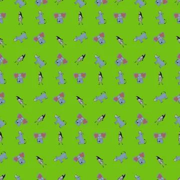 Safari pattern seamless vector 스톡 일러스트