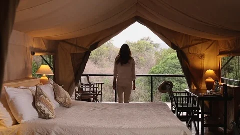 Safari Tent Stock-Footage 69870994