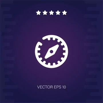 Safari vector icon 库存插图