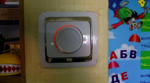 The safe, adjustable switch of light in a nursery Stock-Footage 11710145