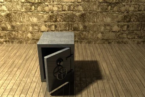 Safe in the basement Ilustración de archivo