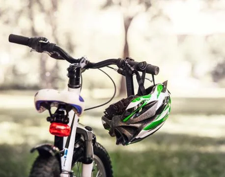 Safe bicycle helmet Foto stock