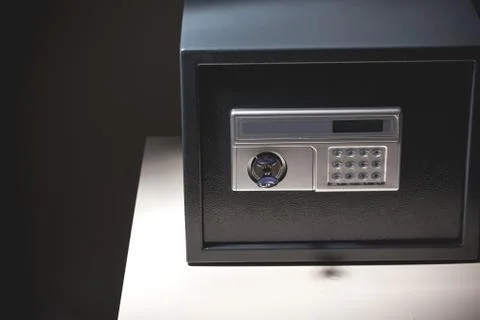 Safe on black background 스톡 사진