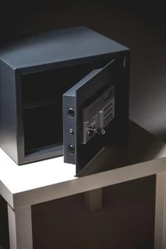 Safe on black background 스톡 사진