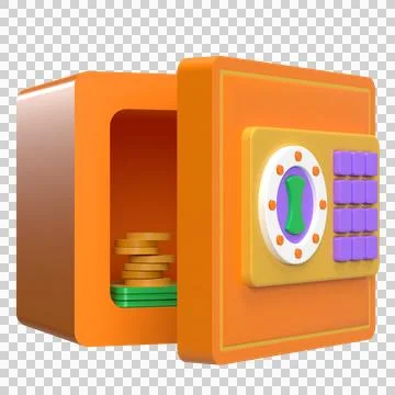 Safe Box 3D Icon Stock-Illustration