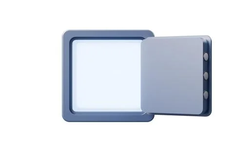 Safe box with cartoon style, 3d rendering. 스톡 일러스트