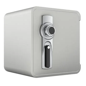 Safe box. Combination Lock Safe, 3D rendering Stock Illustration