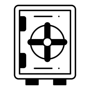Safe Box Dualtone Icon Stock Illustration
