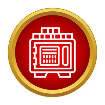 Safe box icon for banking and security Stock Illustration