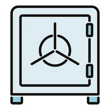 Safe box icon illustrating security, finance, and protection Stock Illustration