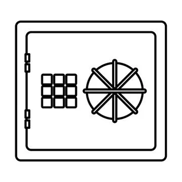 Safe box icon Illustrazione stock