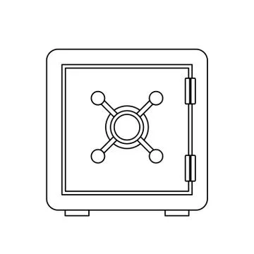 Safe box icon image 스톡 일러스트