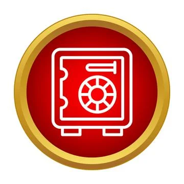 Safe box icon for secure financial protection Stock Illustration