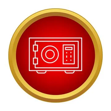 Safe box icon for security and financial protection イラスト素材