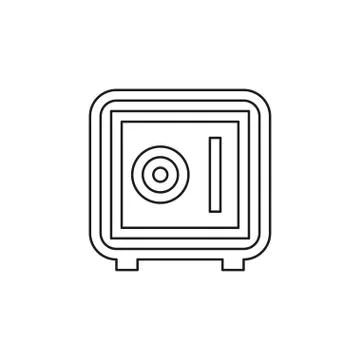 Safe box icon - vector security illustration Stock Illustration