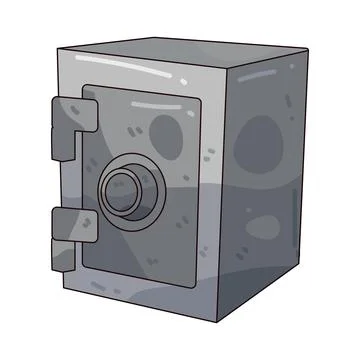 Safe box illustration Ilustración de archivo