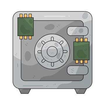 Safe box illustration Stock Illustration