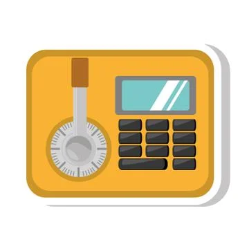 Safe box isolated icon イラスト素材