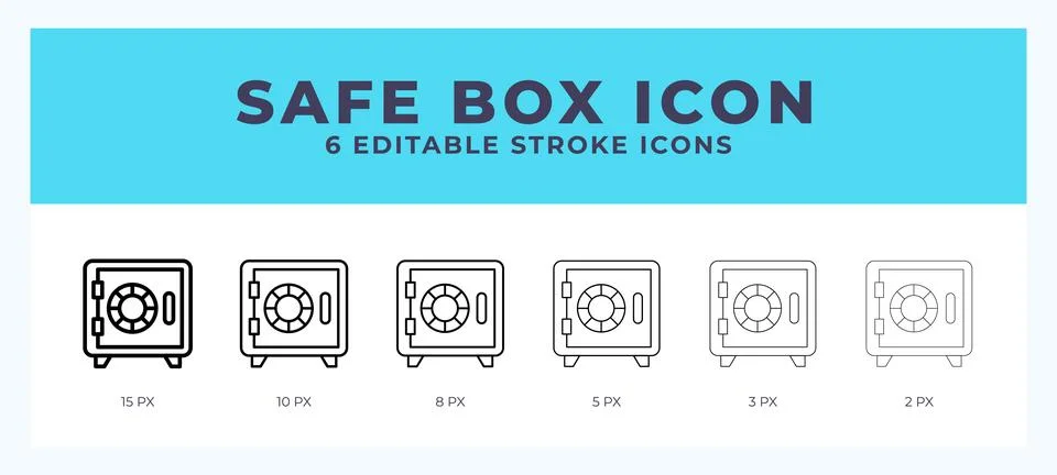 Safe box line icon. High quality icon symbol for web design. App Illustrazione stock