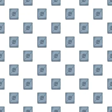 Safe box pattern symbolizing security and financial protection Stock Illustration