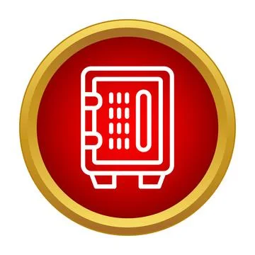 Safe box protecting valuable assets and data security Stock Illustration