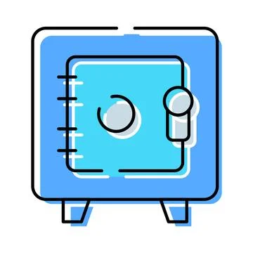 Safe box securing valuable assets and financial protection イラスト素材