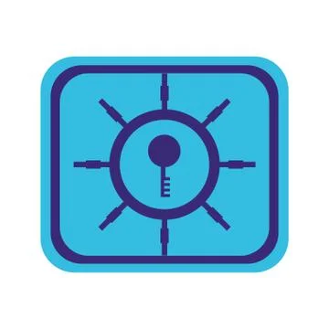 Safe box security icon Stock Illustration