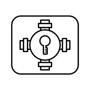 Safe box security icon Stock Illustration