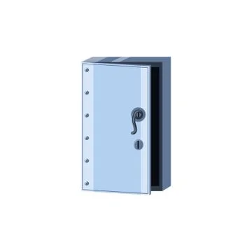 Safe box security isolated icon Stock Illustration
