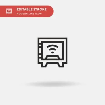 Safe Box Simple vector icon. Illustration symbol design template for web mobi イラスト素材