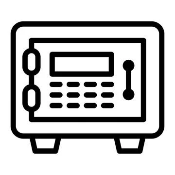 Safe box Vector Icon Design Illustration Stock Illustration
