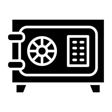 Safe box Vector Icon Design Illustration Stock Illustration