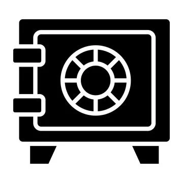 Safe Box Vector Icon Design Illustration Stock Illustration