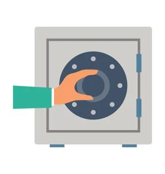 Safe Box Vector Illustration Stock-Illustration