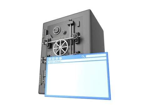 Safe browsing. 库存插图